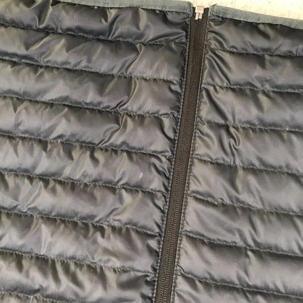 Eddie Bauer Microlight Down Vest Mens XL Gray 650 Fill Insulated Quilted Puffer